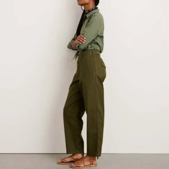 Alex Mill Boyish Chino Pant Military Olive - Picture 4 of 11
